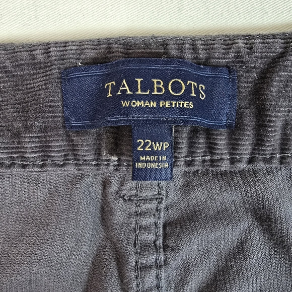 Talbots Heritage womens_corduroy 5 pocket jeans size 22WP in brown - Picture 5 of 14